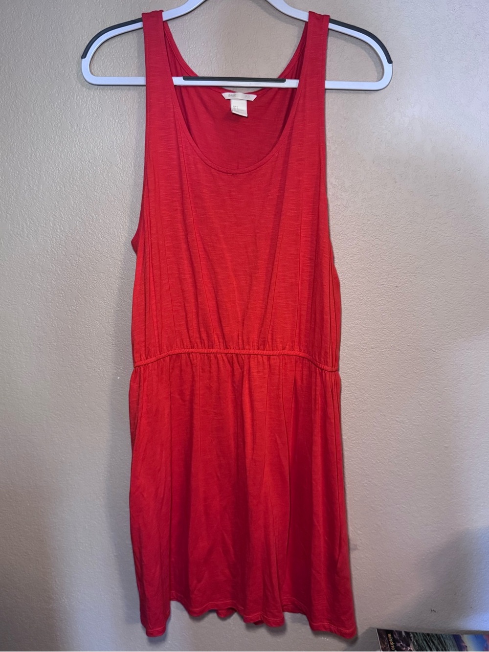 H&M Basic Bright Orange-Red Mini Dress